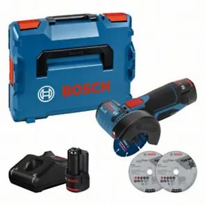 MEULEUSE GWS 12V-76+2 BATTERIES 3AH+CHARGEUR+COFFRET